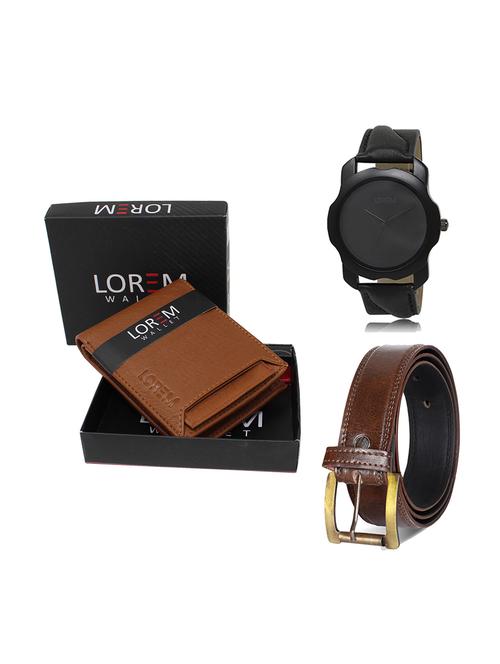 belt, wallet & watch gift combo - 19449523 - Very Small Image - 1