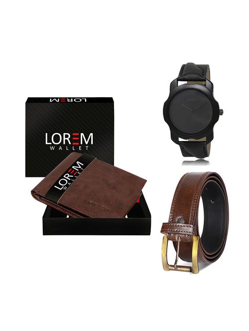 belt, wallet & watch gift combo - 19449531 - Very Small Image - 1