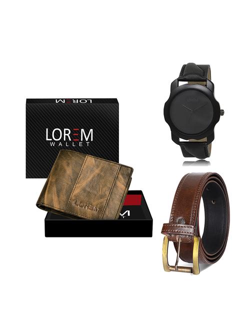 belt, wallet & watch gift combo - 19449539 - Very Small Image - 1