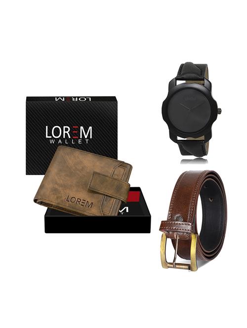 belt, wallet & watch gift combo - 19449542 - Very Small Image - 1