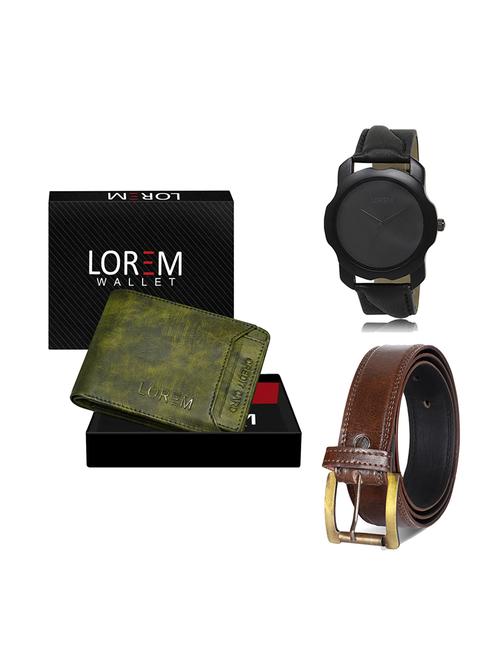belt, wallet & watch gift combo - 19449546 - Very Small Image - 1