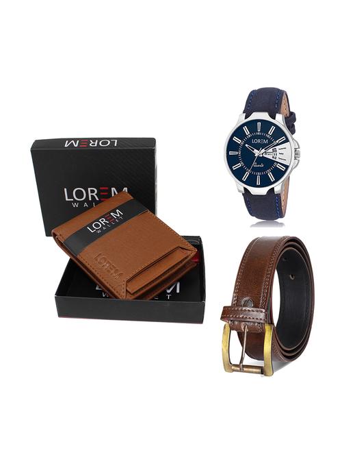belt, wallet & watch gift combo - 19449568 - Very Small Image - 1