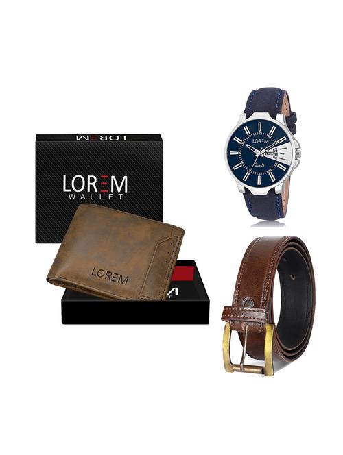 belt, wallet & watch gift combo - 19449588 - Very Small Image - 1