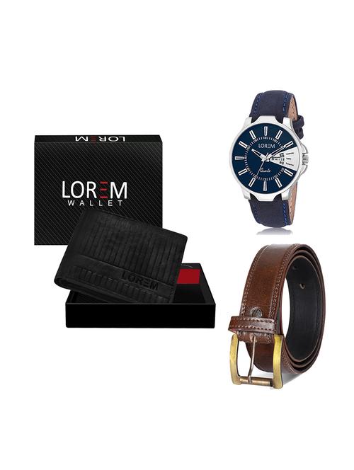 belt, wallet & watch gift combo - 19449595 - Very Small Image - 1