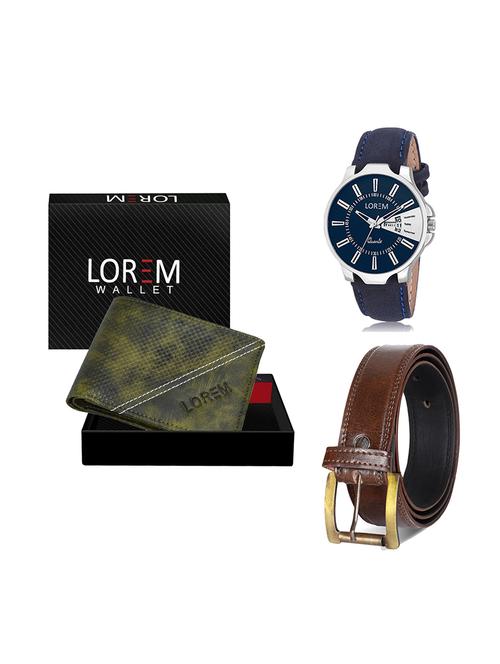 belt, wallet & watch gift combo - 19449598 - Very Small Image - 1