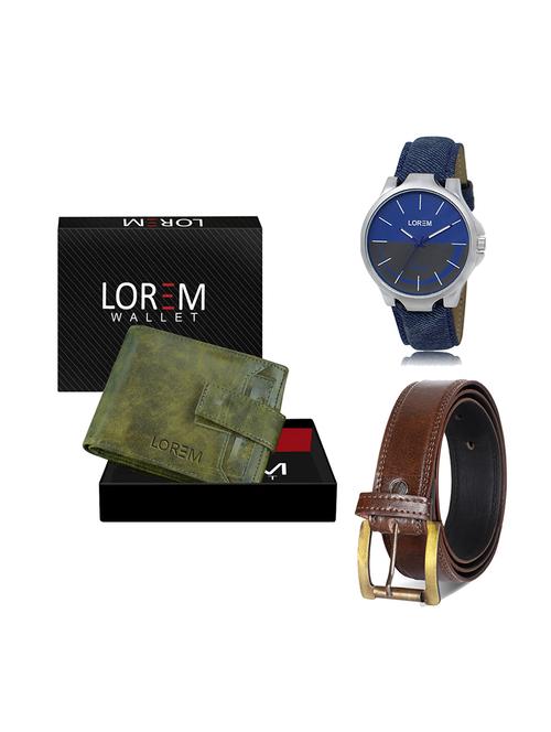 belt, wallet & watch gift combo - 19449631 - Very Small Image - 1