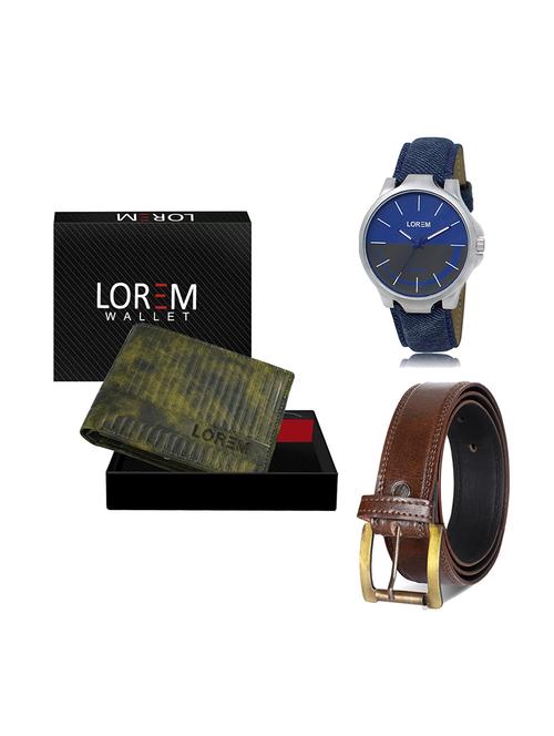 belt, wallet & watch gift combo - 19449639 - Very Small Image - 1