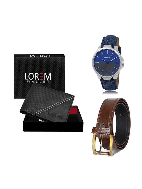belt, wallet & watch gift combo - 19449644 - Very Small Image - 1