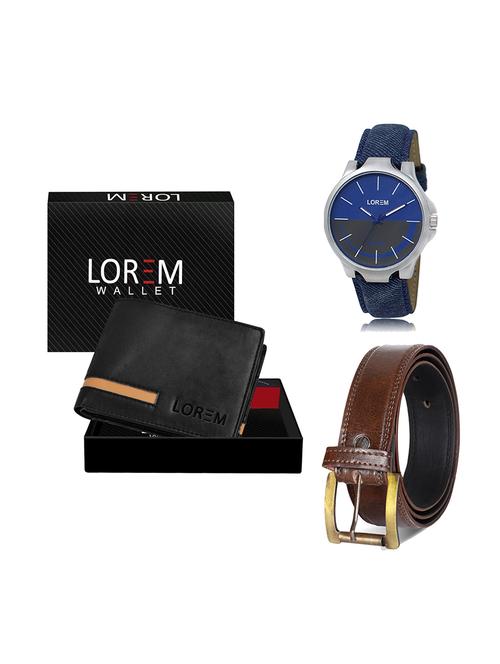belt, wallet & watch gift combo - 19449651 - Very Small Image - 1