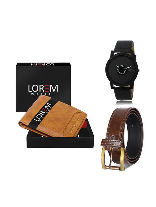 belt, wallet & watch gift combo - 19449660 - Very Small Image - 1
