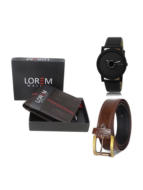 belt, wallet & watch gift combo - 19449661 - Very Small Image - 1