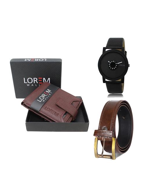 belt, wallet & watch gift combo - 19449663 - Very Small Image - 1