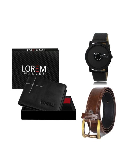 belt, wallet & watch gift combo - 19449694 - Very Small Image - 1