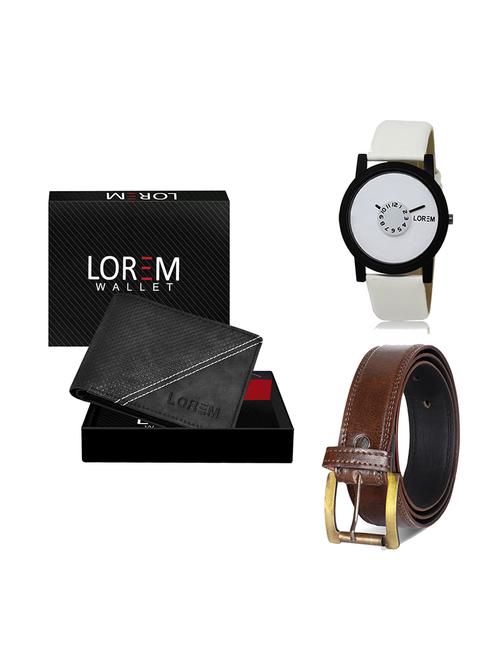 belt, wallet & watch gift combo - 19449734 - Very Small Image - 1