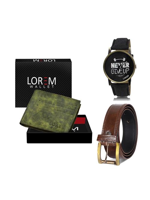 belt, wallet & watch gift combo - 19449761 - Very Small Image - 1