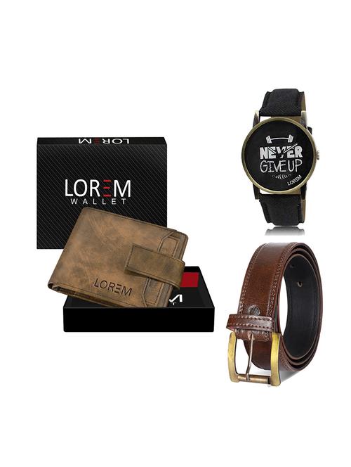 belt, wallet & watch gift combo - 19449767 - Very Small Image - 1