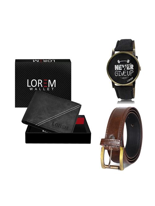 belt, wallet & watch gift combo - 19449779 - Very Small Image - 1