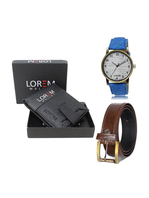 belt, wallet & watch gift combo - 19449797 - Very Small Image - 1