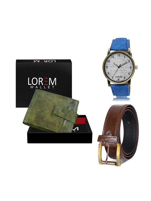 belt, wallet & watch gift combo - 19449811 - Very Small Image - 1