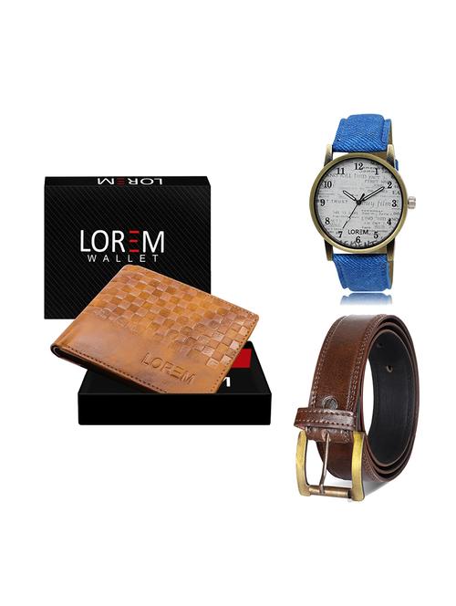 belt, wallet & watch gift combo - 19449826 - Very Small Image - 1