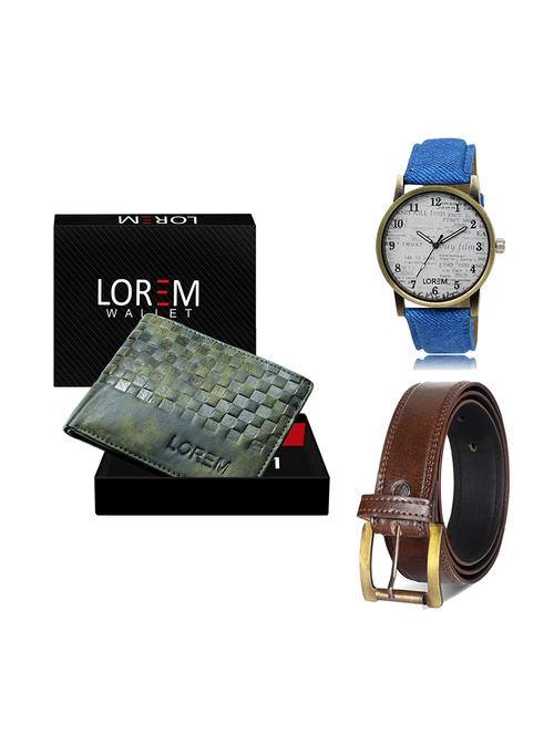 belt, wallet & watch gift combo - 19449827 - Very Small Image - 1
