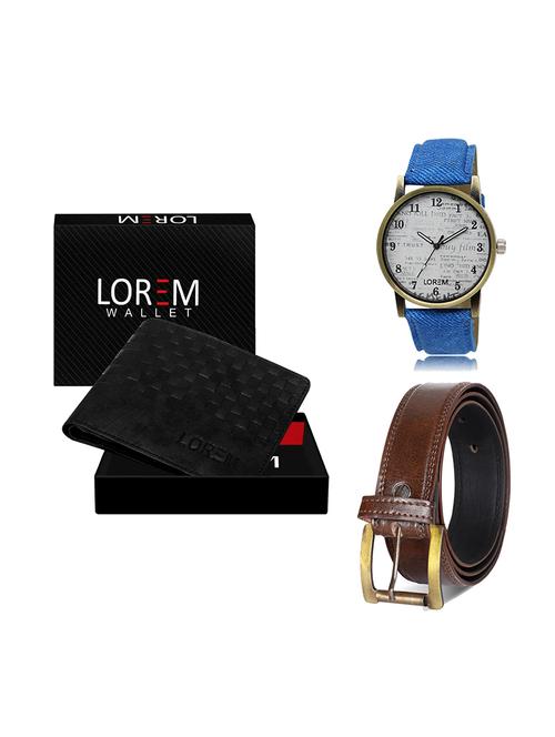 belt, wallet & watch gift combo - 19449828 - Very Small Image - 1