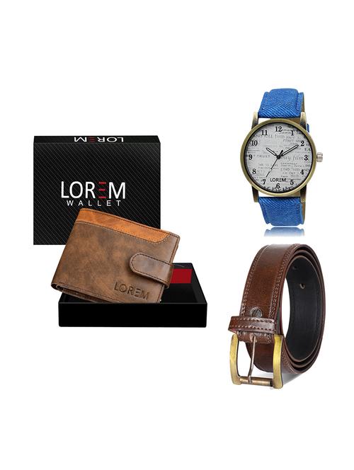 belt, wallet & watch gift combo - 19449833 - Very Small Image - 1
