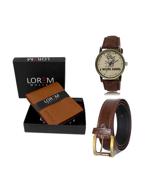 belt, wallet & watch gift combo - 19449837 - Very Small Image - 1