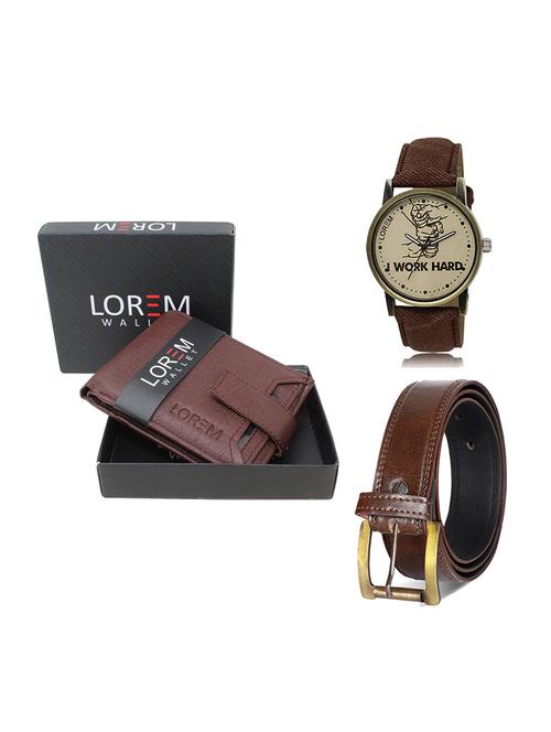 belt, wallet & watch gift combo - 19449843 - Very Small Image - 1