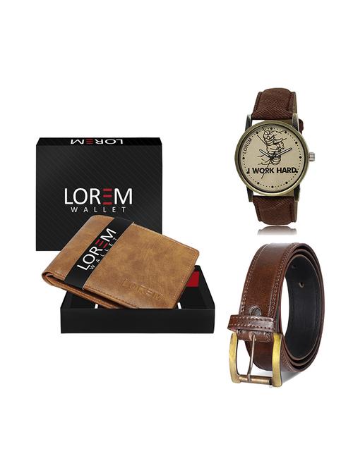 belt, wallet & watch gift combo - 19449847 - Very Small Image - 1