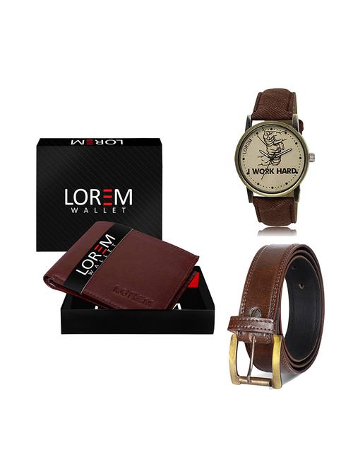 belt, wallet & watch gift combo - 19449848 - Very Small Image - 1