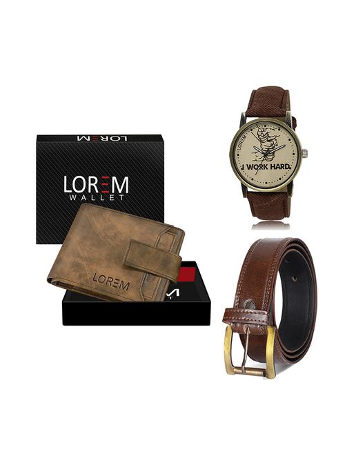 belt, wallet & watch gift combo - 19449857 - Very Small Image - 1