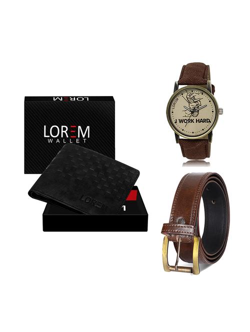 belt, wallet & watch gift combo - 19449873 - Very Small Image - 1