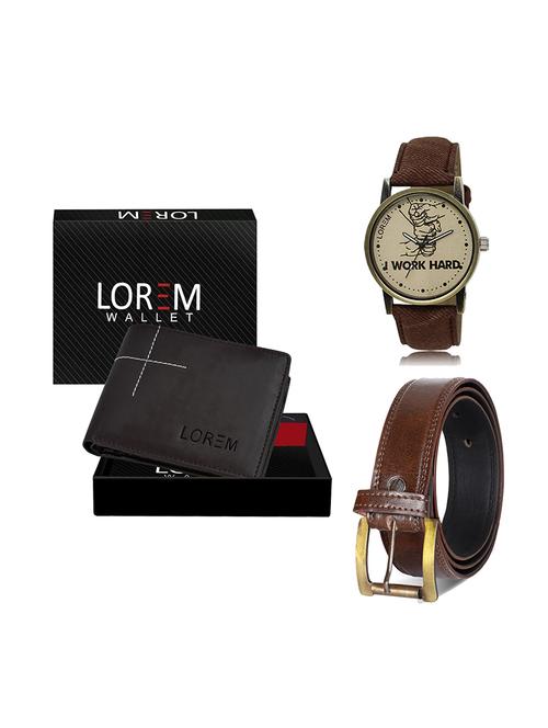 belt, wallet & watch gift combo - 19449875 - Very Small Image - 1