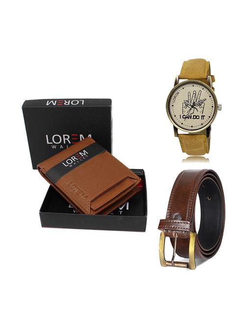 belt, wallet & watch gift combo - 19449883 - Very Small Image - 1