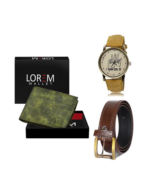 belt, wallet & watch gift combo - 19449896 - Very Small Image - 1