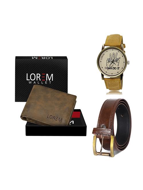 belt, wallet & watch gift combo - 19449904 - Very Small Image - 1