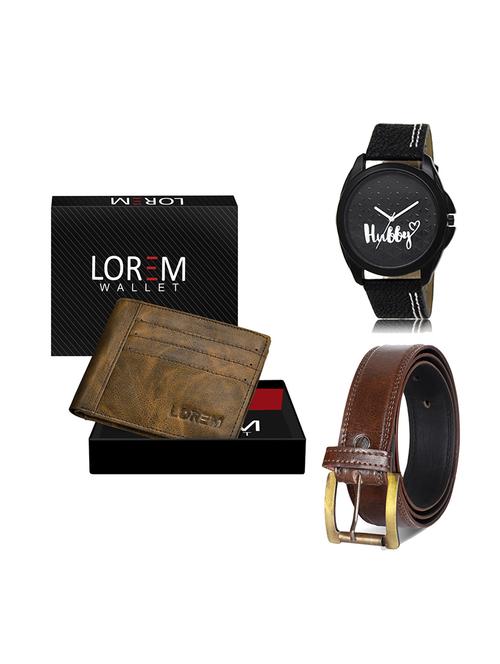 belt, wallet & watch gift combo - 19449943 - Very Small Image - 1