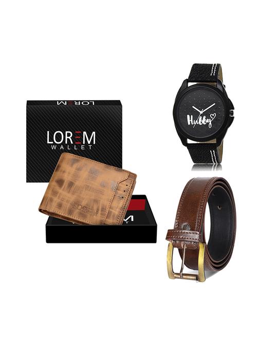 belt, wallet & watch gift combo - 19449945 - Very Small Image - 1