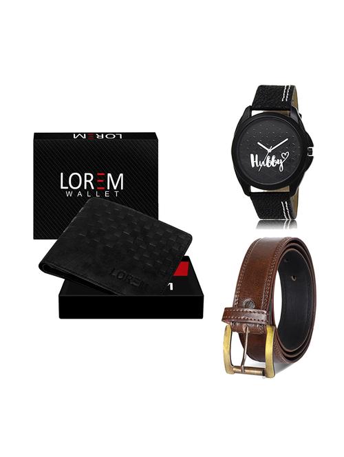 belt, wallet & watch gift combo - 19449963 - Very Small Image - 1
