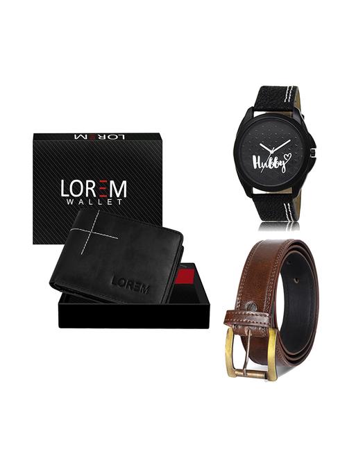belt, wallet & watch gift combo - 19449964 - Very Small Image - 1