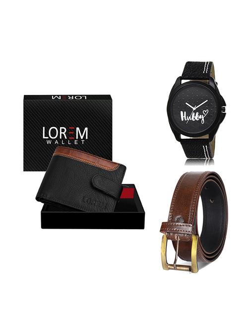 belt, wallet & watch gift combo - 19449969 - Very Small Image - 1