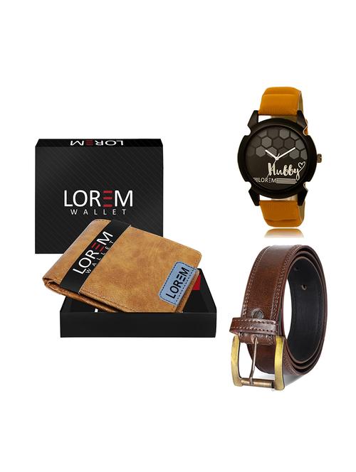 belt, wallet & watch gift combo - 19449980 - Very Small Image - 1