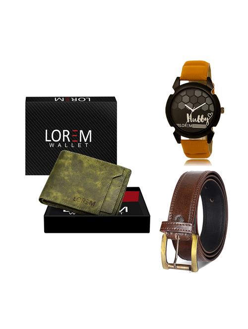 belt, wallet & watch gift combo - 19449985 - Very Small Image - 1
