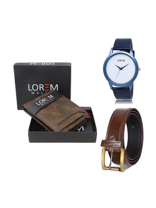 belt, wallet & watch gift combo - 19450019 - Very Small Image - 1