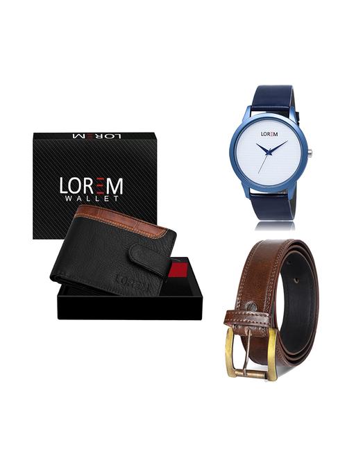 belt, wallet & watch gift combo - 19450059 - Very Small Image - 1
