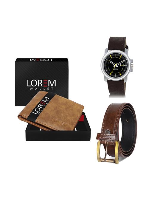 belt, wallet & watch gift combo - 19450072 - Very Small Image - 1