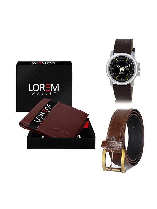 belt, wallet & watch gift combo - 19450073 - Very Small Image - 1