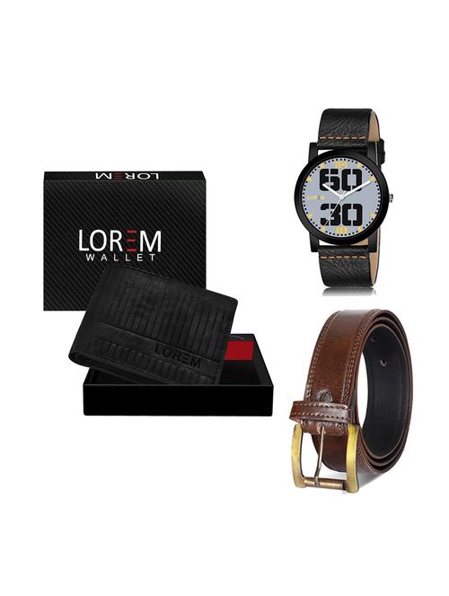 belt, wallet & watch gift combo - 19450135 - Very Small Image - 1