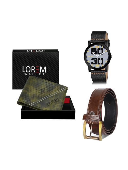 belt, wallet & watch gift combo - 19450138 - Very Small Image - 1